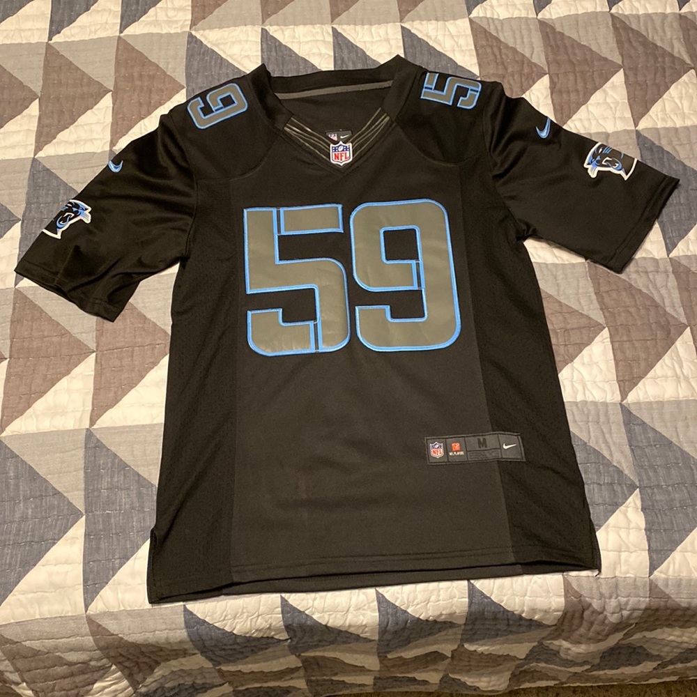 Luke Kuechly Panthers Jersey - Black Nike On Field